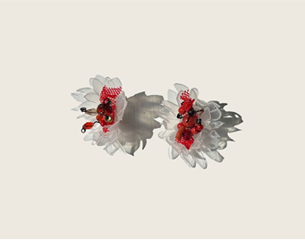 Pendientes de plástico reciclado serie Mirallers