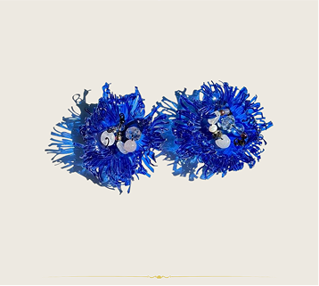 Pendientes de plástico reciclado serie Taller
